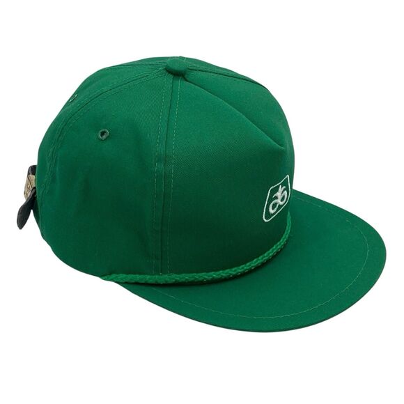Vintage K-Brand Pioneer Seed Logo Strap Back Hat Green USA Made (H28) - Picture 2 of 10